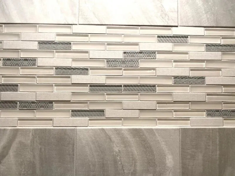 cream, white and transparent bathroom tiles canberra